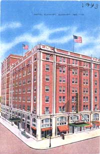 [Postcard of Hotel Elkhart in Elkhart, Ohio]