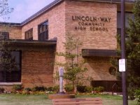 [Photo of Lincoln-Way High School in New Lenox]