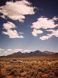[Photo of Lincoln Highway in Nevada desert]